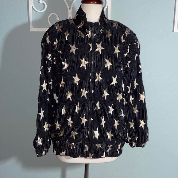 Valentina Jackets & Coats Vintage Valentina Front Zip Gold Star